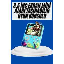 Mey İthalat® Çocuklara Özel 4K HD Retro Oyun Konsol El Atari Taşınabilir 500 Oyunlu