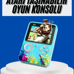 Mey İthalat® Çocuklara Özel 4K HD Retro Oyun Konsol El Atari Taşınabilir 500 Oyunlu