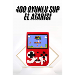 Mey İthalat® Çocuklara Özel Taşınabilir Sup El Atarisi 400 Oyunlu Nostaljik Oyun Konsolu