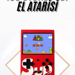 Mey İthalat® Çocuklara Özel Taşınabilir Sup El Atarisi 400 Oyunlu Nostaljik Oyun Konsolu