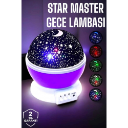 Mey İthalat® Çocuklara Özel Yıldızlı Gece Lambası