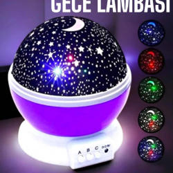 Mey İthalat® Çocuklara Özel Yıldızlı Gece Lambası