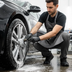 Mey İthalat® Çok Amaçlı Araç Temizlik Fırçası – Oto İç ve Dış Yüzeyler, Koltuk, Halı, Torpido ve Jant İçin Ergonomik Temizlik Fırçası