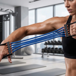 Mey İthalat® Çok Amaçlı Egzersiz Bandı Ev Spor Aleti Kas Güçlendirme Lastiği