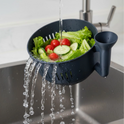 Mey İthalat® Çok Amaçlı Sebze Yıkayıcı Ergonomik Tasarım Süzgeçli Mutfak Kabı