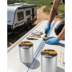 Mey İthalat® Çok Amaçlı Sızdırmaz Bant Boru Çatı Gider Tamir Bandı 2 MT