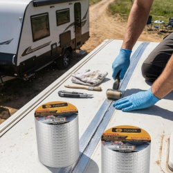 Mey İthalat® Çok Amaçlı Sızdırmaz Bant Boru Çatı Gider Tamir Bandı 2 MT