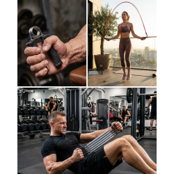 Mey İthalat® Çok Amaçlı Spor Seti Atlama İpi El Yayı Karın Kas Aleti