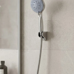 Mey İthalat® Çok Fonksiyonlu 4 Kademeli El Duşu Seti Spiral Hortumlu Banyo Duş Başlığı