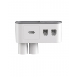 Mey İthalat® Çok Fonksiyonlu Diş Fırçası Tutucu Otomatik Dispenser Bardaklı Organizer