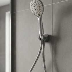 Mey İthalat® Çok Fonksiyonlu El Duşu Başlığı Spiral Hortumlu Dayanıklı Duş Seti