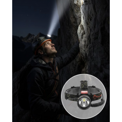 Mey İthalat® Çok Fonksiyonlu LED Kafa Feneri Ayarlanabilir Odaklı