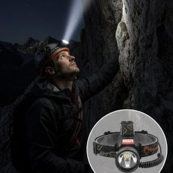 Mey İthalat® Çok Fonksiyonlu LED Kafa Feneri Ayarlanabilir Odaklı