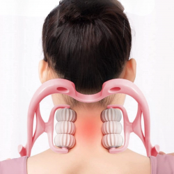 Mey İthalat®  Çok Fonksiyonlu Manuel Altı Tekerlekli Boyun Masaj Aleti