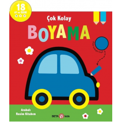 Mey İthalat® Çok Kolay Boyama Arabalı Resim Kitabım