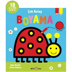 Mey İthalat® Çok Kolay Boyama Uğur Böcekli Resim Kitabım