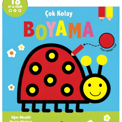 Mey İthalat® Çok Kolay Boyama Uğur Böcekli Resim Kitabım