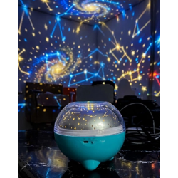 Mey İthalat® Çok Renkli LED Yıldız Projektör Gece Lambası Bluetooth Müzik Çalar ve Kumandalı Kontrol