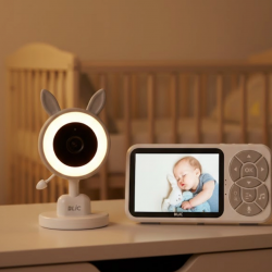 Mey İthalat® Çoklu Kamera Destekli Bebek İzleme Sistemi RGB Gece Lambalı