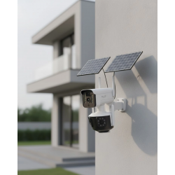 Mey İthalat® Çoklu Lensli 9MP Solar IP Kamera Uzaktan İzleme ve Alarm Bildirimli