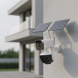 Mey İthalat® Çoklu Lensli 9MP Solar IP Kamera Uzaktan İzleme ve Alarm Bildirimli