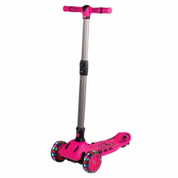 Mey İthalat® 3 Tekerlekli Işıklı Maxi Scooter Pembe