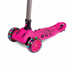 Mey İthalat® 3 Tekerlekli Işıklı Maxi Scooter Pembe
