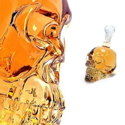 Mey İthalat® Crystal Head Kuru Kafa Cam Şişe