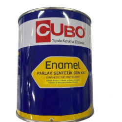 Mey İthalat® Cubo Sentetik Boya Parlak 0,75 Litre 7016 Antrasit Gri