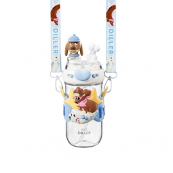 Mey İthalat® D2530 DILLER 580 ML BOYUN ASKILI TRITAN SU MATARASI