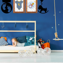 Mey İthalat®  DECO103 Supermen Dekoratif Duvar Süsü Tablo Aksesuar Ahşap Tasarım Hediye Pano Sticker Seti