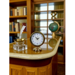 Mey İthalat® Decora Gold 25 x 20 Cm Metal Masa Saati