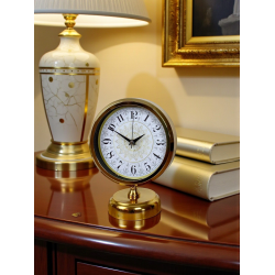 Mey İthalat® Decora Gold 25 x 20 Cm Metal Masa Saati