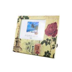 Mey İthalat®   Dekoratif Desenli Çerçeve Gül Motifli Fotoğraf Çerçevesi