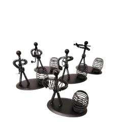 Mey İthalat®  Dekoratif Metal Adam Müzisyen Kalemlik