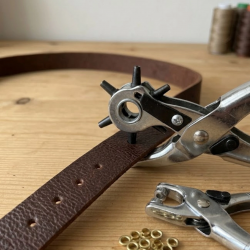 Mey İthalat® Deri Delme Aparatı 2li Kemer Çanta Ayakkabı Delme Pensesi Seti