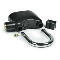 Mey İthalat®  Desibel Siyah Alarmlı Çok Fonksiyonlu Ekstra Güvenlikli Kare Asma Dolap Kilidi