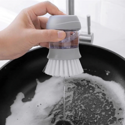 Mey İthalat®  Deterjan Hazneli Kolay Bulaşık Yıkama Fırçası Bulaşık Sünger