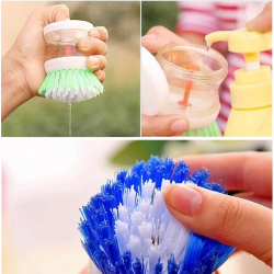 Mey İthalat®  Deterjan Hazneli Kolay Bulaşık Yıkama Fırçası Bulaşık Sünger