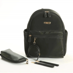 Mey İthalat®   Diamond Anne Bebek Bakım Sırt Çantası 7345 Siyah