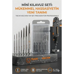Mey İthalat® Dieter Wolff Serisi | 10'lu HSS Kobalt Mikro Kılavuz Seti (M1-M3.5) 723037