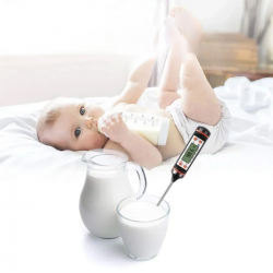 Mey İthalat®  Dijital Gıda Termometresi Süt,Et,Yoğurt Mayalama,Mama Derecesi Ölçer Gıda Termometresi