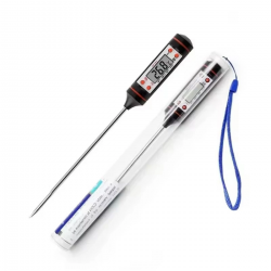 Mey İthalat® Dijital Gida Termometresi - Yogurt Süt Su Mama Et ve Yiyecek Sicaklik Yemek Isi Ölçer Paslanmaz