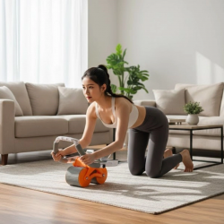 Mey İthalat®  Dijital Sayaçlı Çek-Bırak Mekik Aleti – Karın ve Core Güçlendirici Evde Spor Aleti