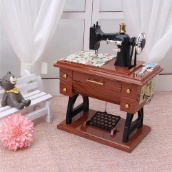 Mey İthalat®  Dikiş Makinesi Görünümlü Müzik Kutusu
