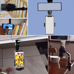 Mey İthalat®  Dikiz Aynasına Takılabilen Eklemli Telefon Tutucu Aparat