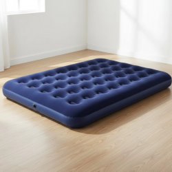 Mey İthalat® Dış Mekan Şişme Yatak Çift Kişilik Flokeli Yüzey Konforlu Kullanım