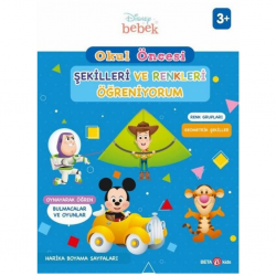 Mey İthalat® Disney Eğitsel Okul Öncesi Şekilleri ve Renkleri Öğreniyorum