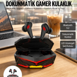 Mey İthalat® Dokunmatik Kontrol Tws Işıklı Kulakiçi Bluetooth Kulaklık Kablosuz  Kulaklığı Yeni Nesil