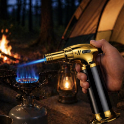 Mey İthalat® Doldurulabilir Pürmüz Çakmak Alev Ayarlı Mutfak Barbekü Torch